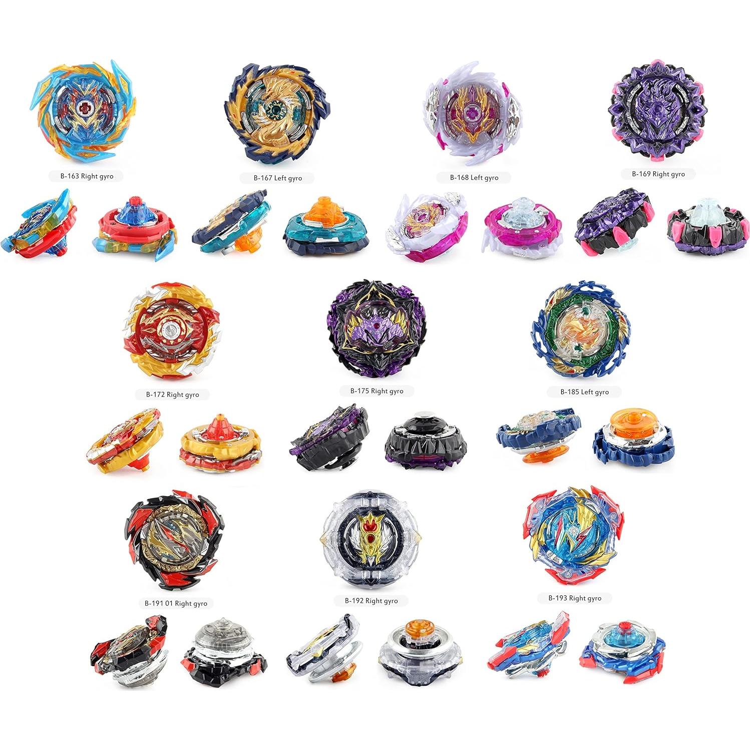 Juego de Trompos de Combate FGFXL 10 Gyros 2 Lanzadores