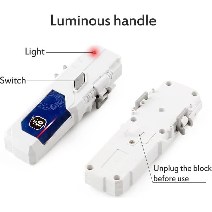Juego de Trompos de Combate FGFXL 10 Gyros 2 Lanzadores