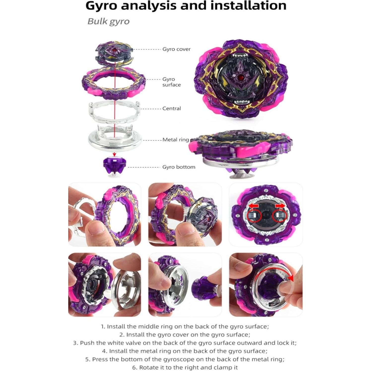 Juego de Gyros de Batalla RQFDZM 11 Piezas Ecológicas