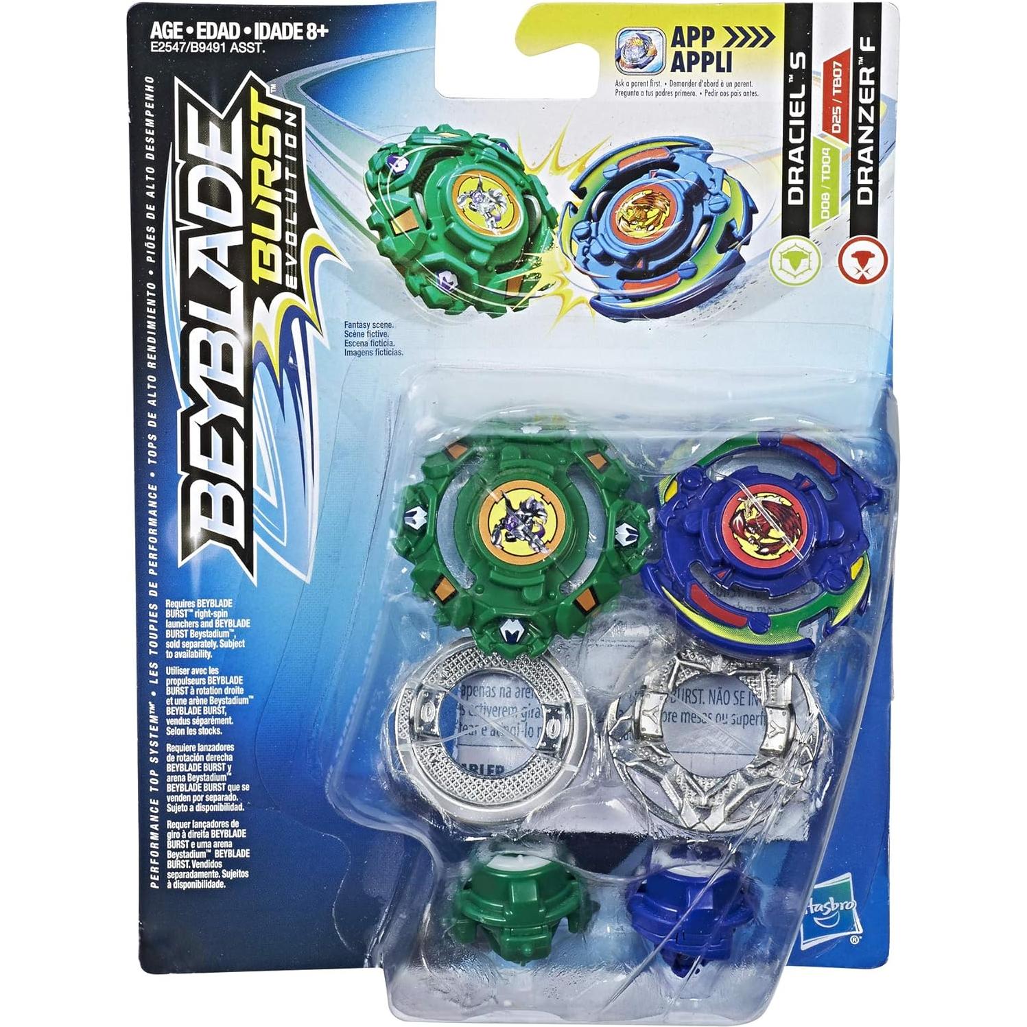 Beyblade Burst Draciel S y Dranzer F Trompos Intercambiables