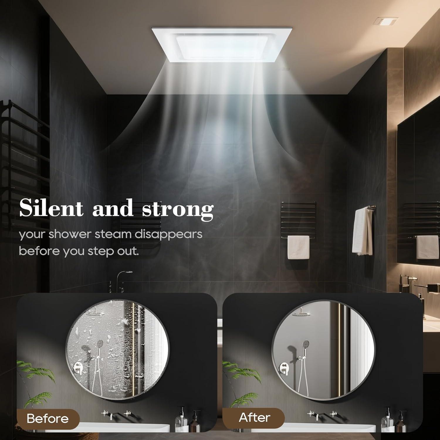 Ventilador Extractor de Baño Gopper con Luz LED 12W 141CFM