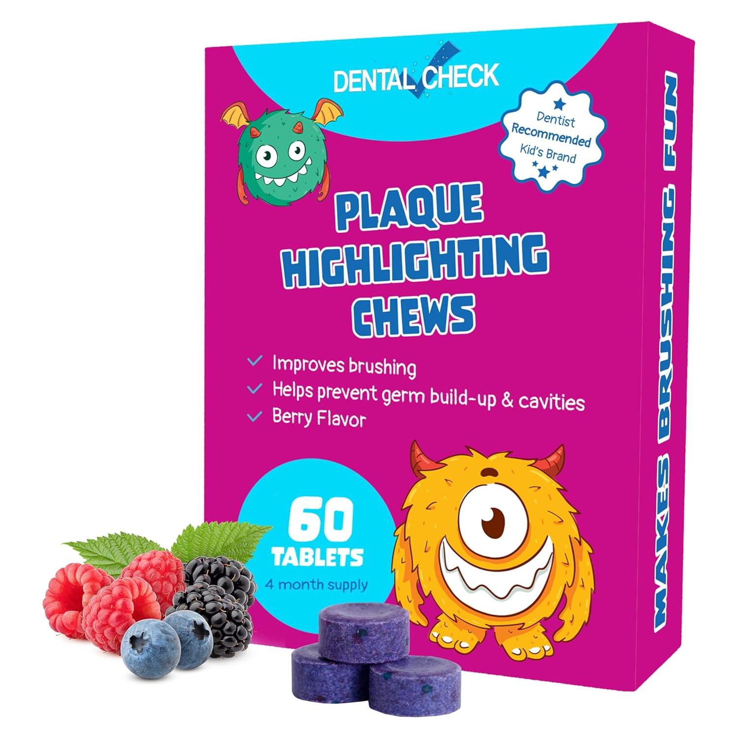 Tabletas de Revelado de Placa Lingito - 60 Piezas para Cuidado Oral