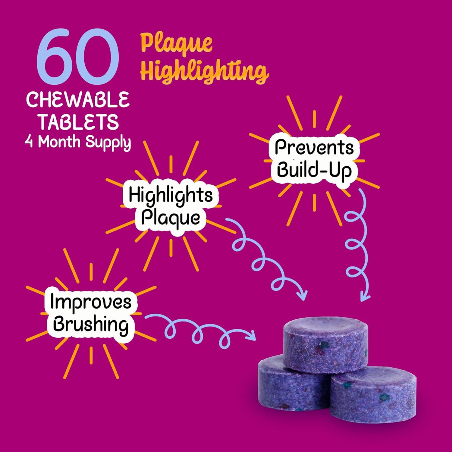 Tabletas de Revelado de Placa Lingito - 60 Piezas para Cuidado Oral