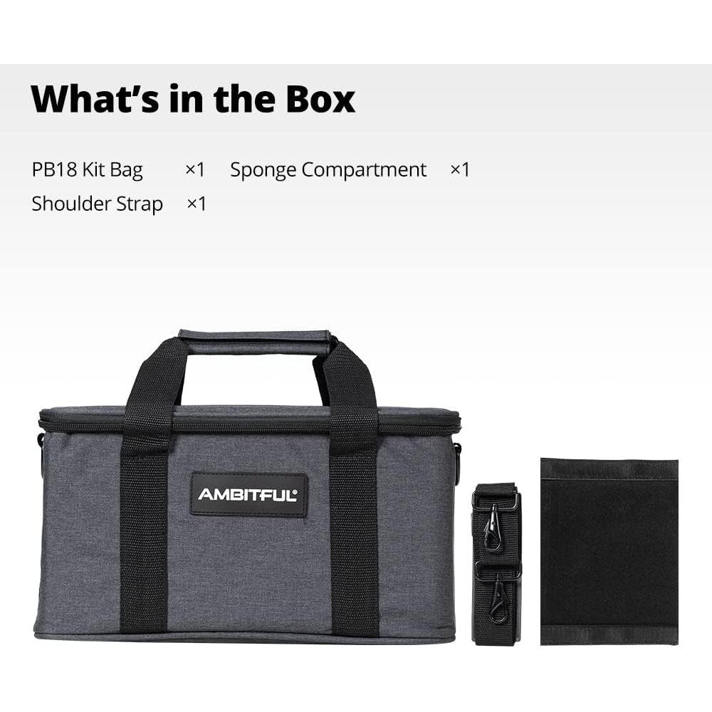 Bolsa de Cámara AMBITFUL PB18 con Compartimentos Ajustables