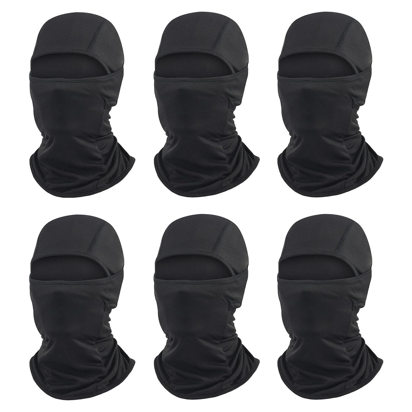 6 Máscaras Balaclava UV Protección Solar Transpirables
