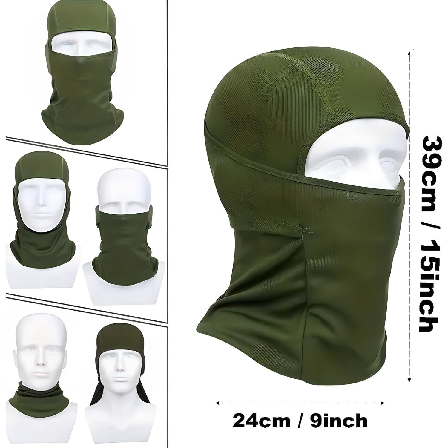 6 Máscaras Balaclava UV Protección Solar Transpirables