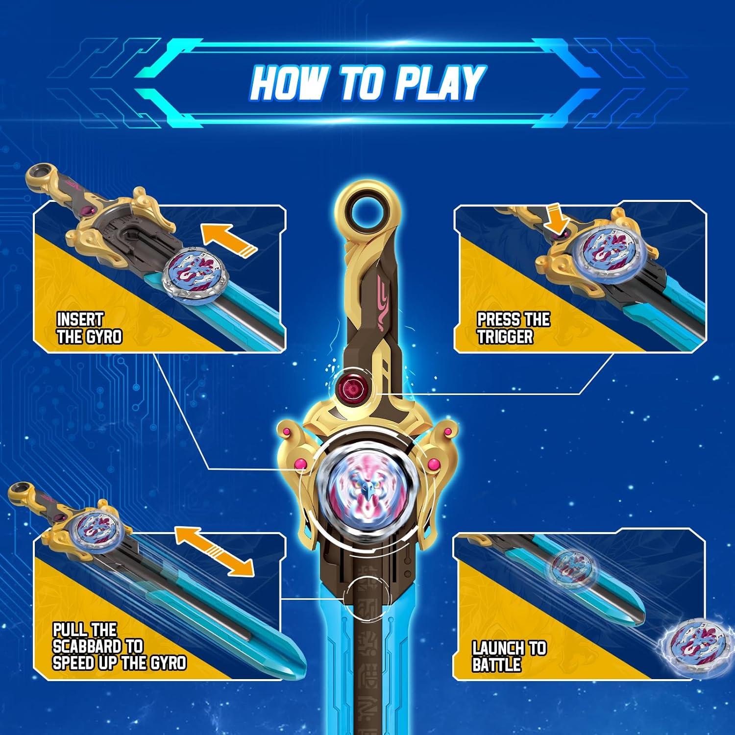 Juguete de Batalla INFINITY NADO Fénix Guerrero Dorado