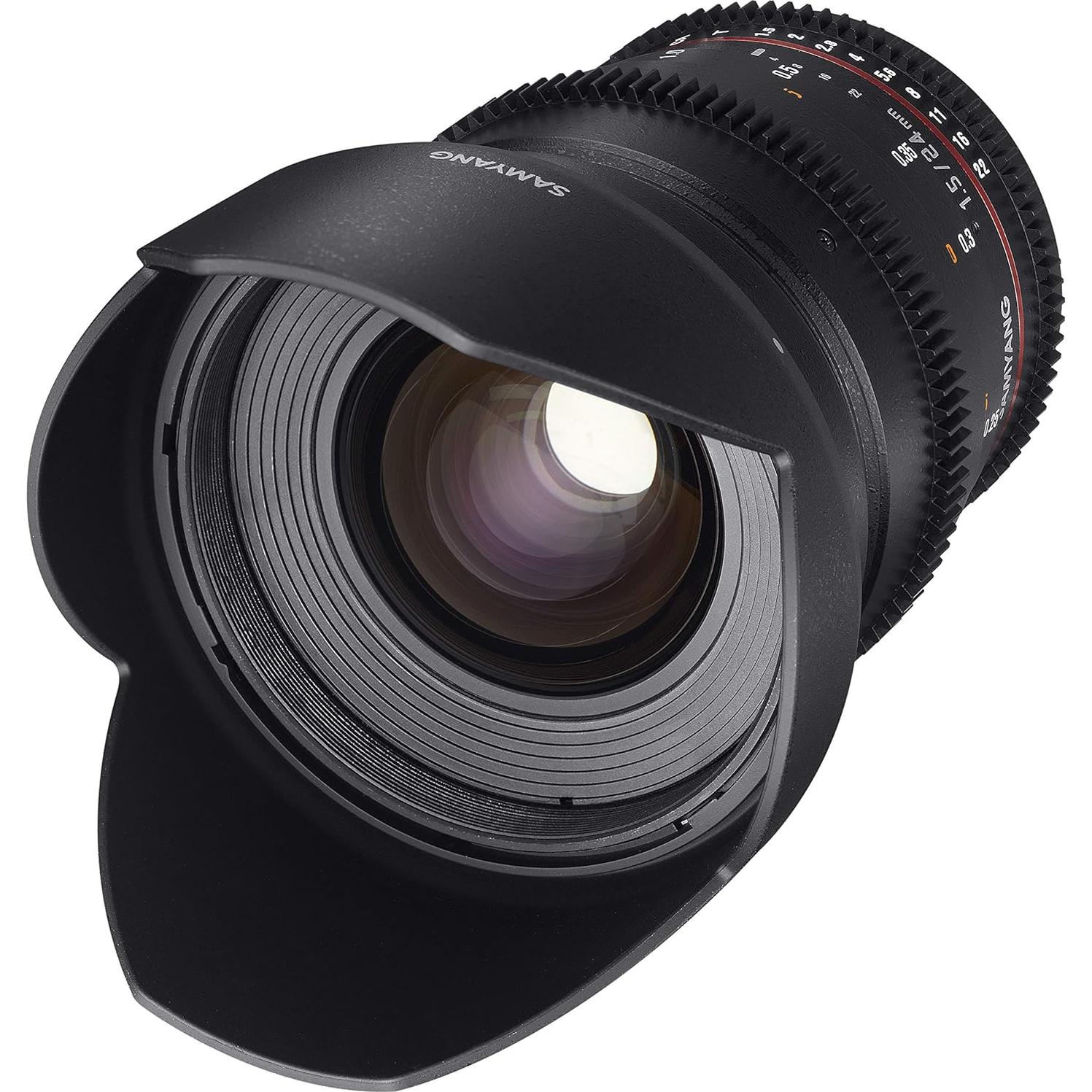 Lente de Video Samyang 24mm T1.5 para Micro Cuatro Tercios