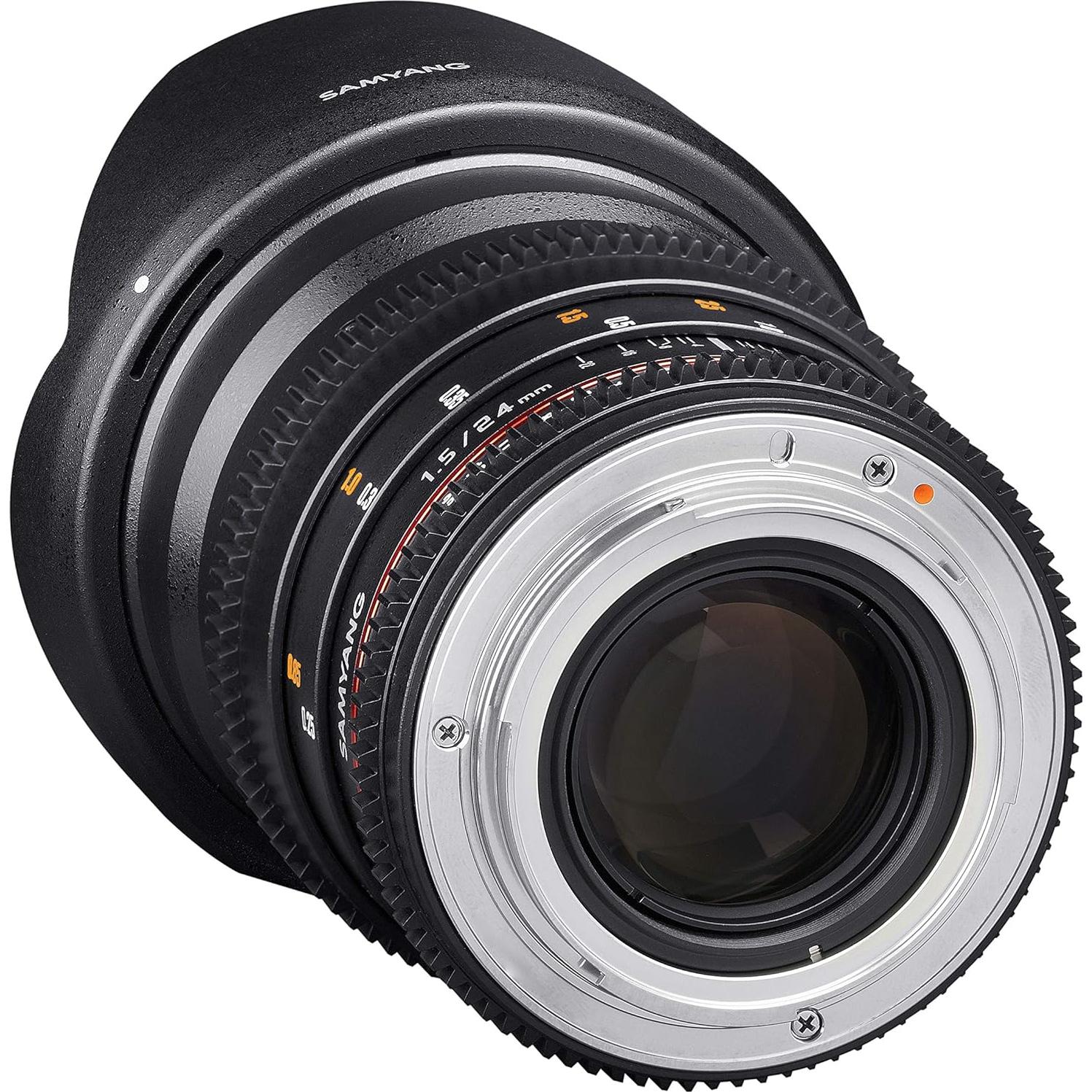Lente de Video Samyang 24mm T1.5 para Micro Cuatro Tercios
