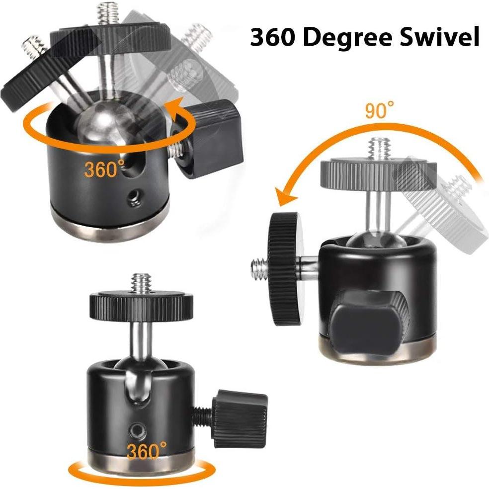 Cabezal de bola mini UTEBIT 20mm con zapata 1/4" para cámara