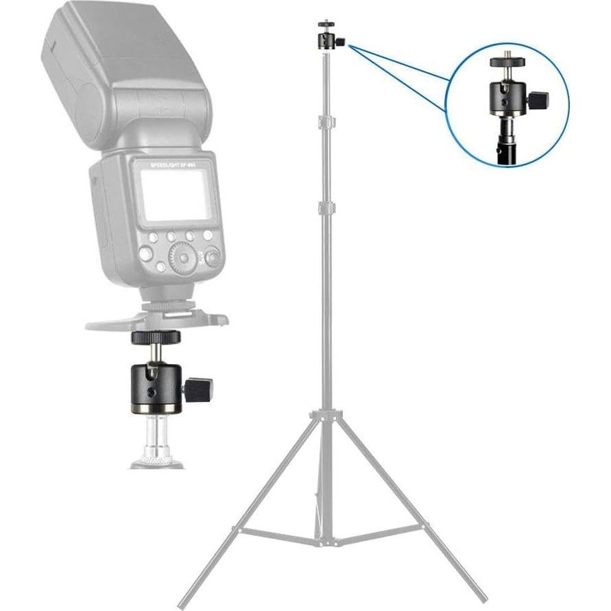 Cabezal de bola mini UTEBIT 20mm con zapata 1/4" para cámara