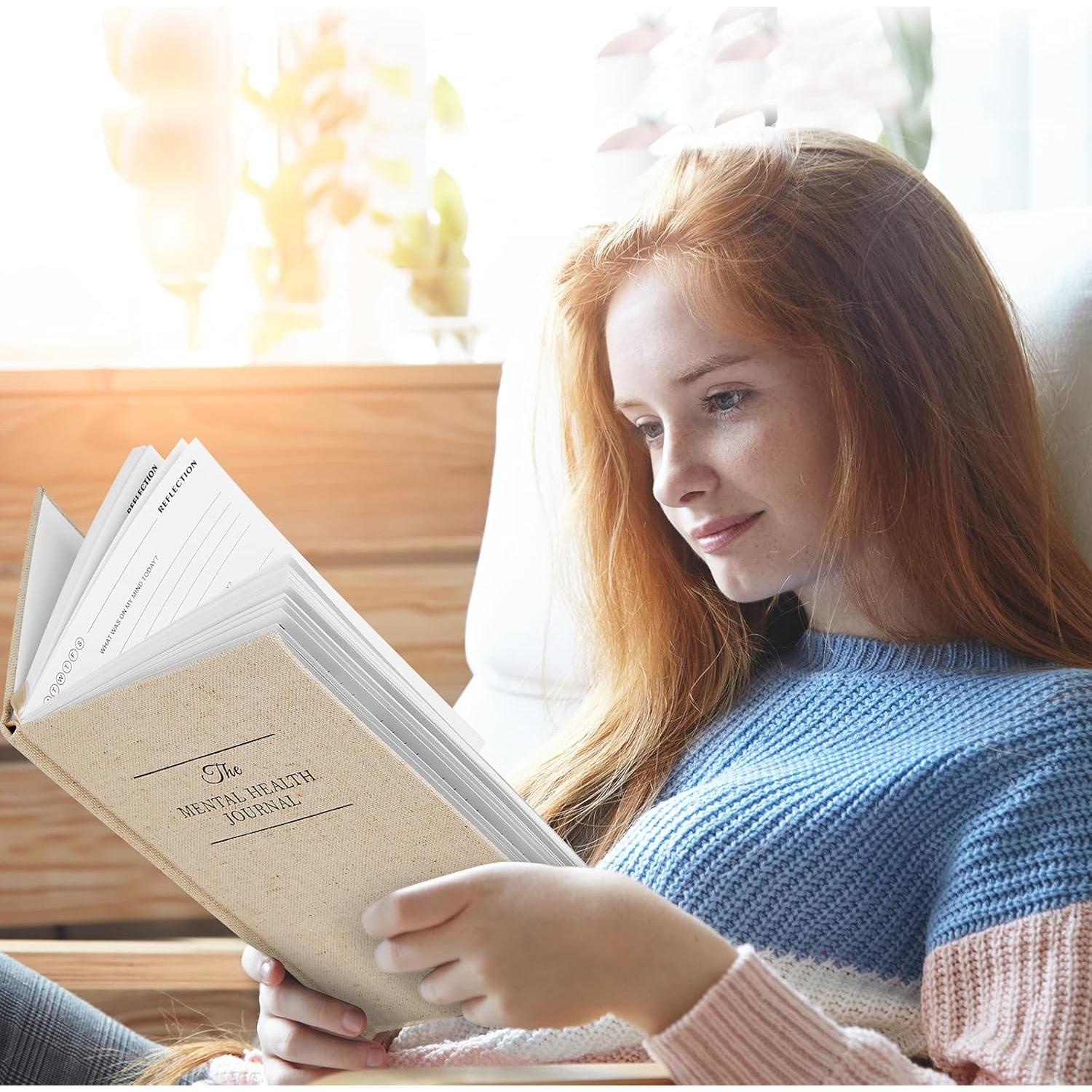 Diario de Salud Mental 5 Minutos al Día A5 Beige - Cuidado Personal