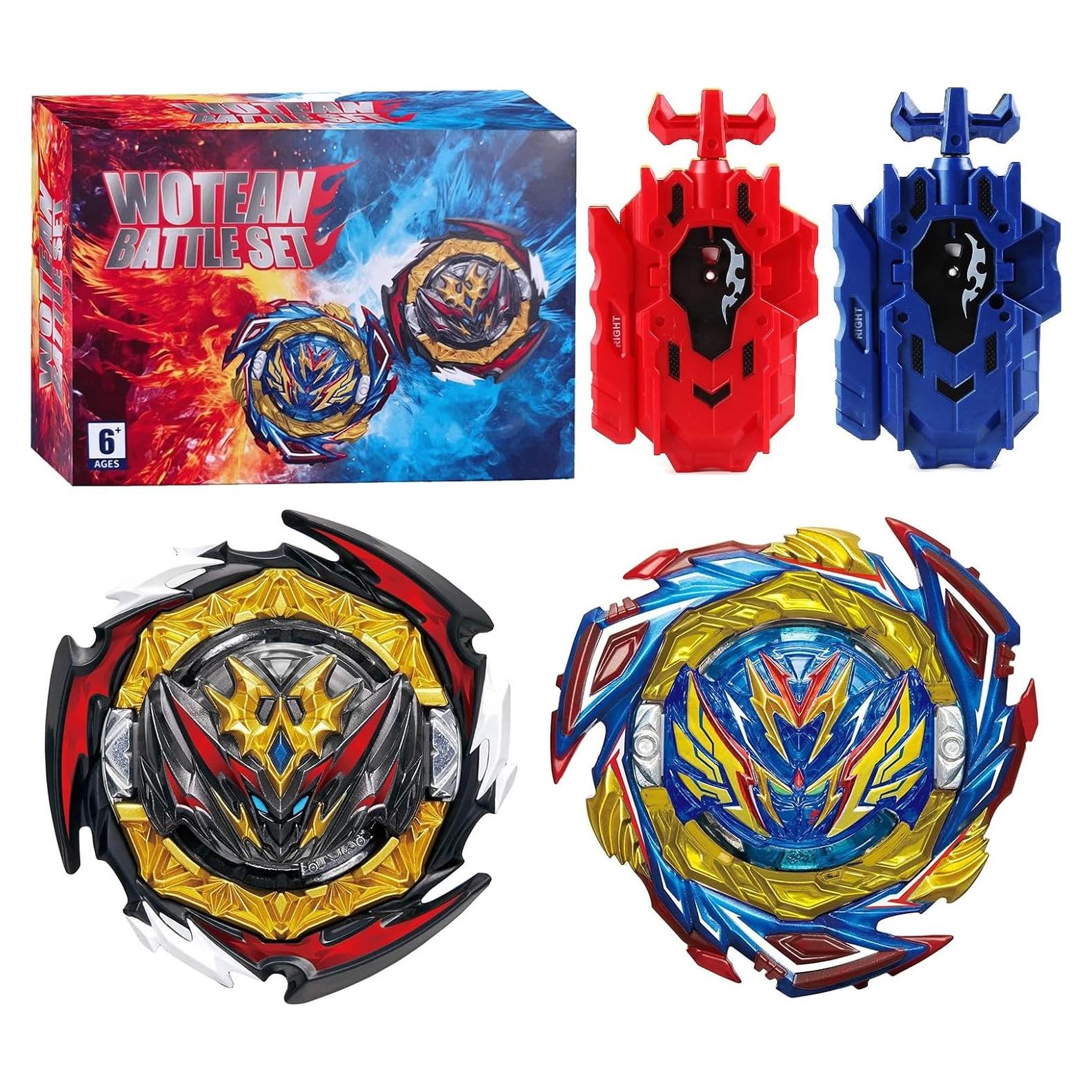 Conjunto Bey Burst Turbo B187+B180 con lanzador y peonzas