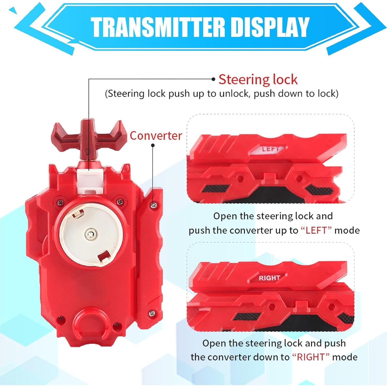 Conjunto Bey Burst Turbo B187+B180 con lanzador y peonzas