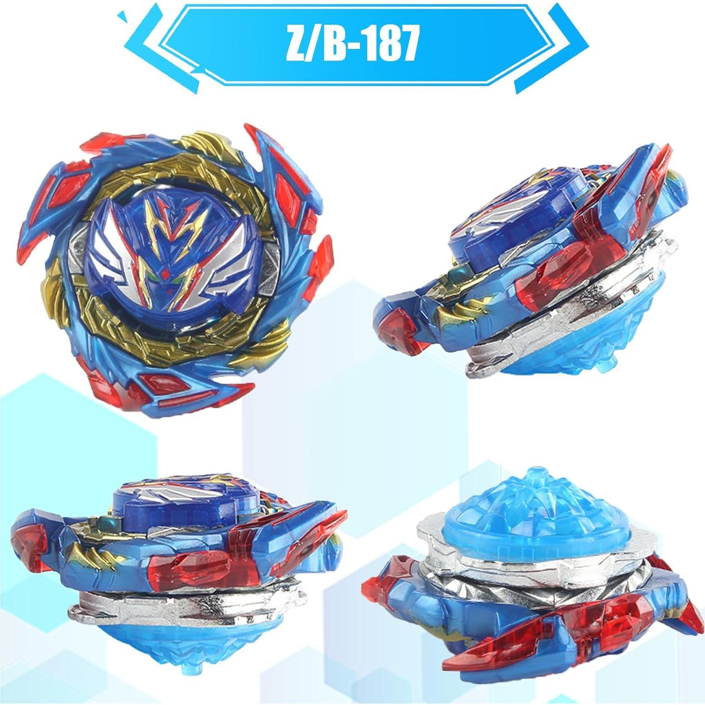 Conjunto Bey Burst Turbo B187+B180 con lanzador y peonzas