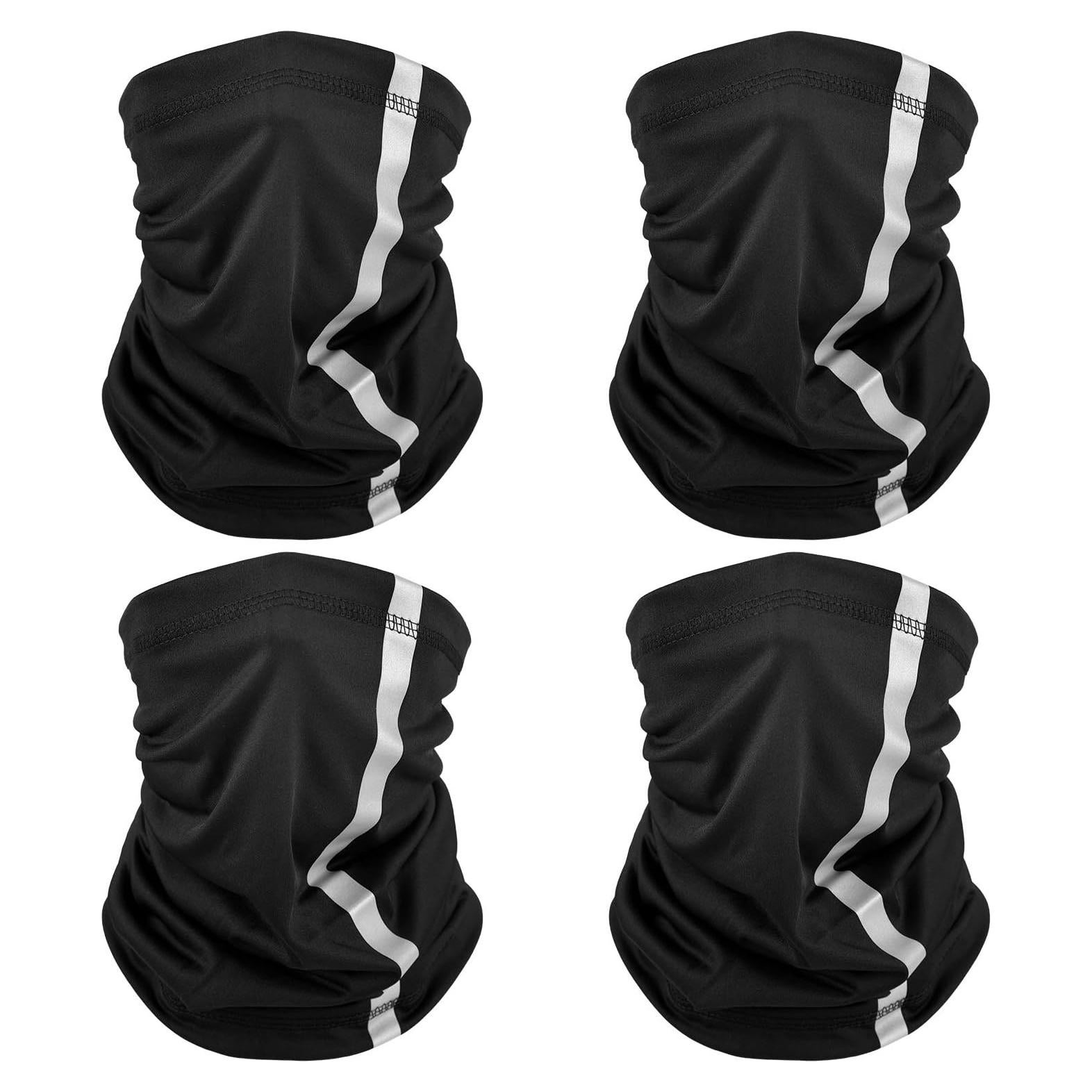 Gaiters de Cuello SATINIOR 4 Pcs Reflectantes UV para Hombres