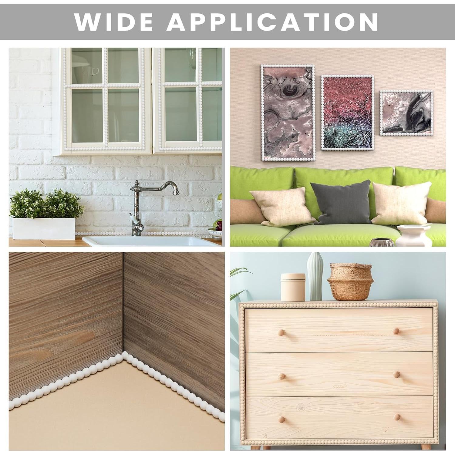 Moldura Flexible Autoadhesiva Leinuosen 3m Blanco PVC