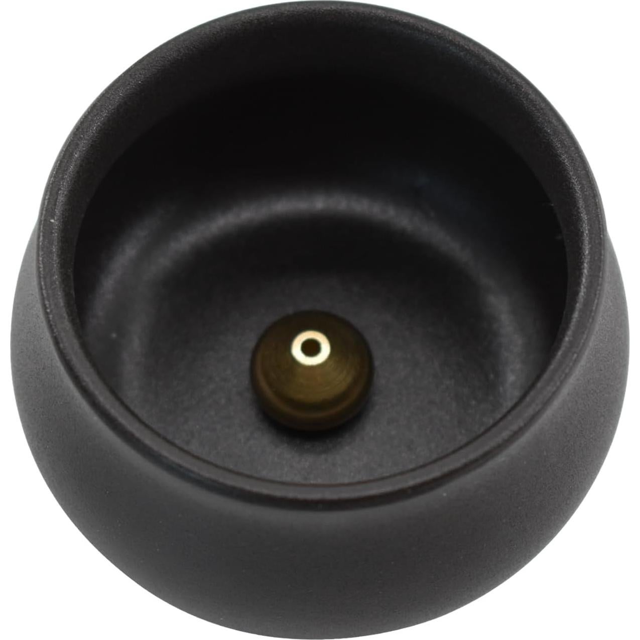 Soporte de Incienso Cerámica MrMrKura Redondo Negro 7cm