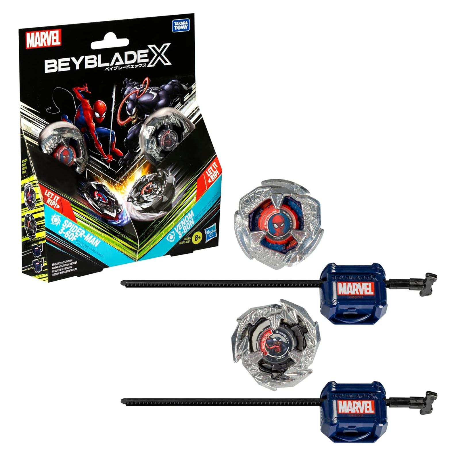 Beyblade X Marvel Spider-Man vs Venom Set Multipack 2 Tops