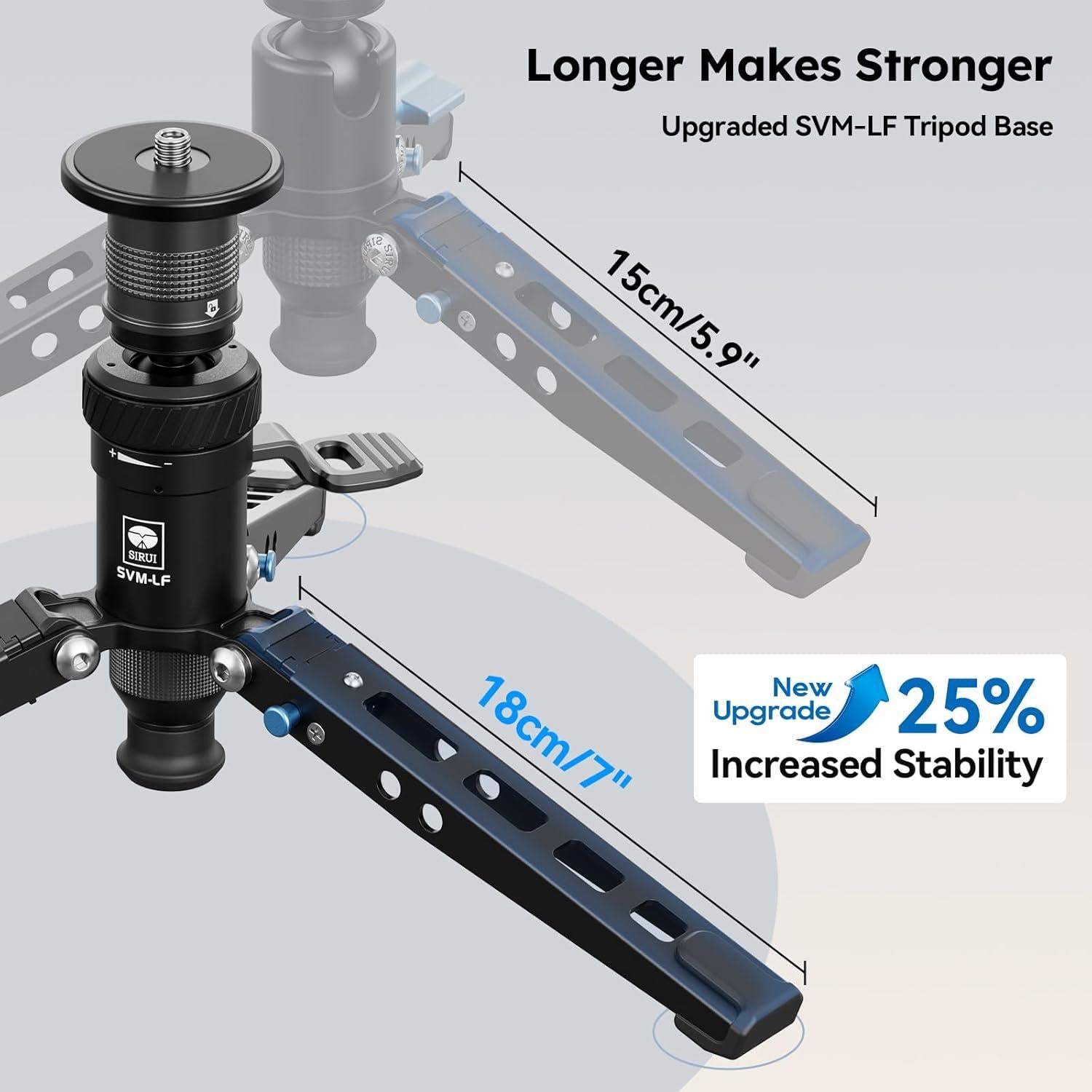 Monopod SIRUI SVM-145P de Fibra de Carbono 1.49kg con Pedal