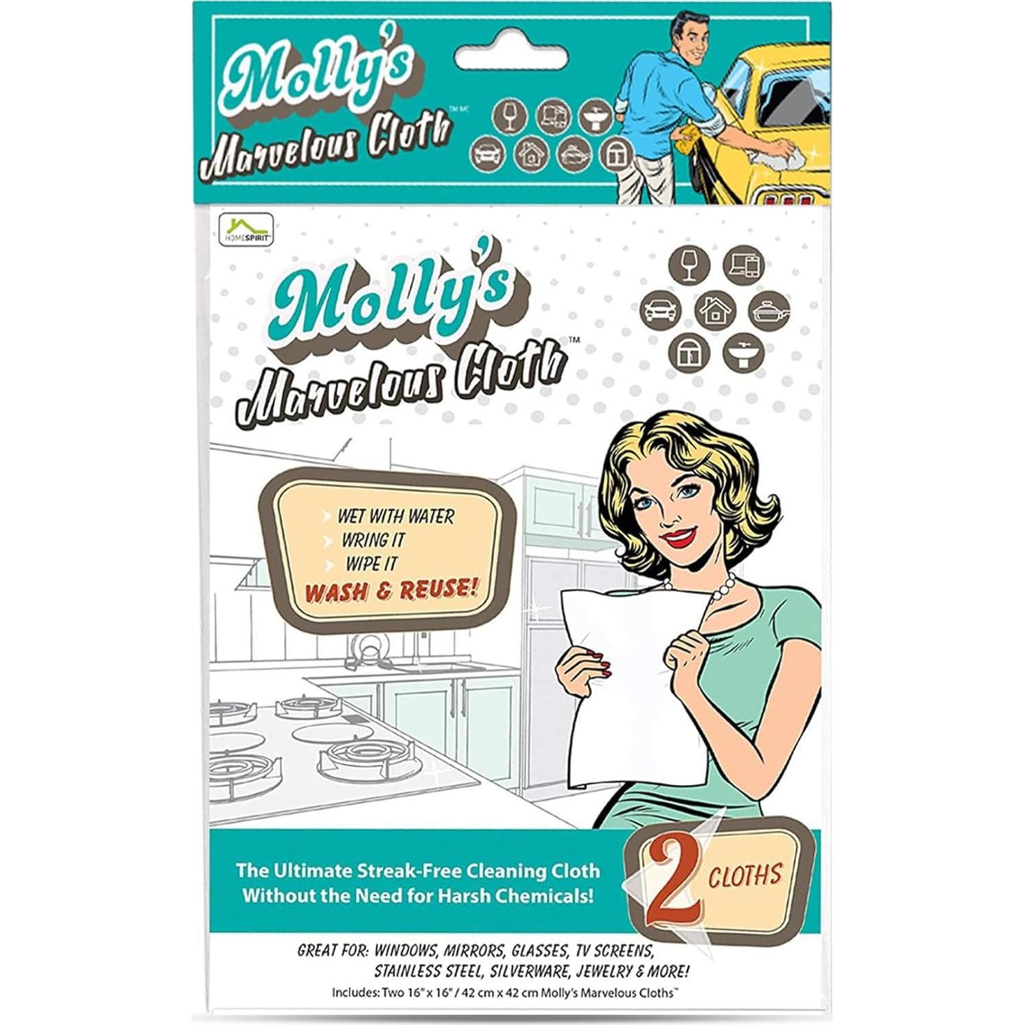 Paño de Microfibra Reutilizable Home Spirit 2pk Blanco 40x38cm