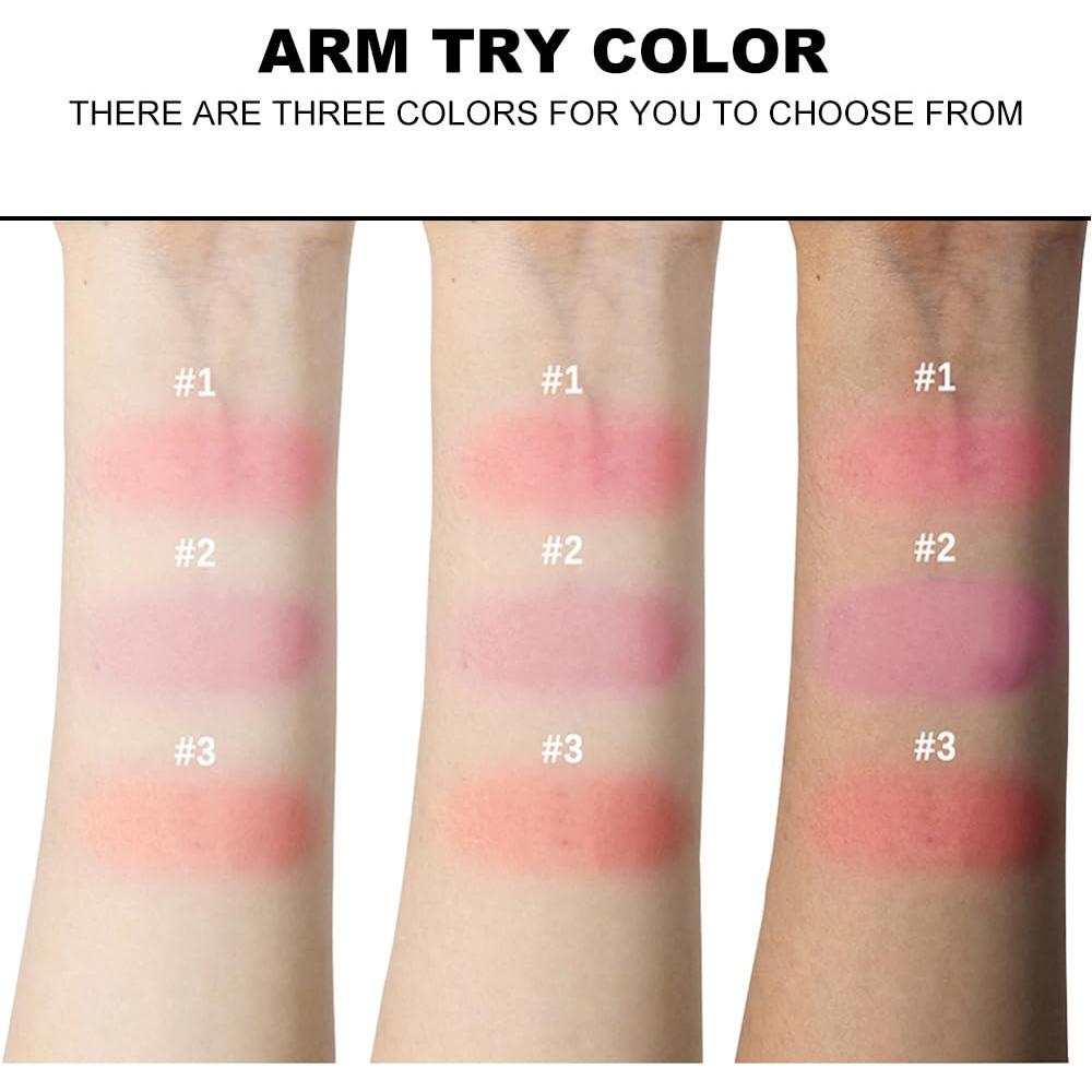 Rubor Marmoleado Horneado FeiCuiYun 2-en-1 Crema Rosa