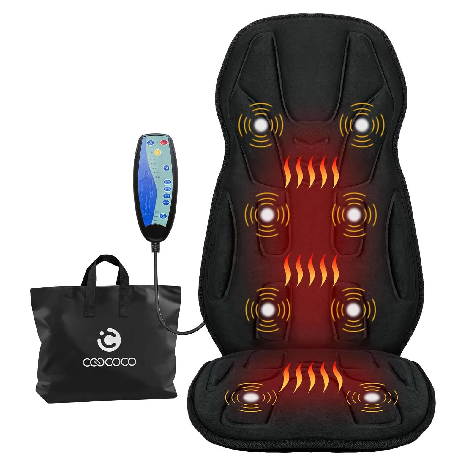 Masajeador de Espalda CooCoCo con Calor y Vibración 8 Motores