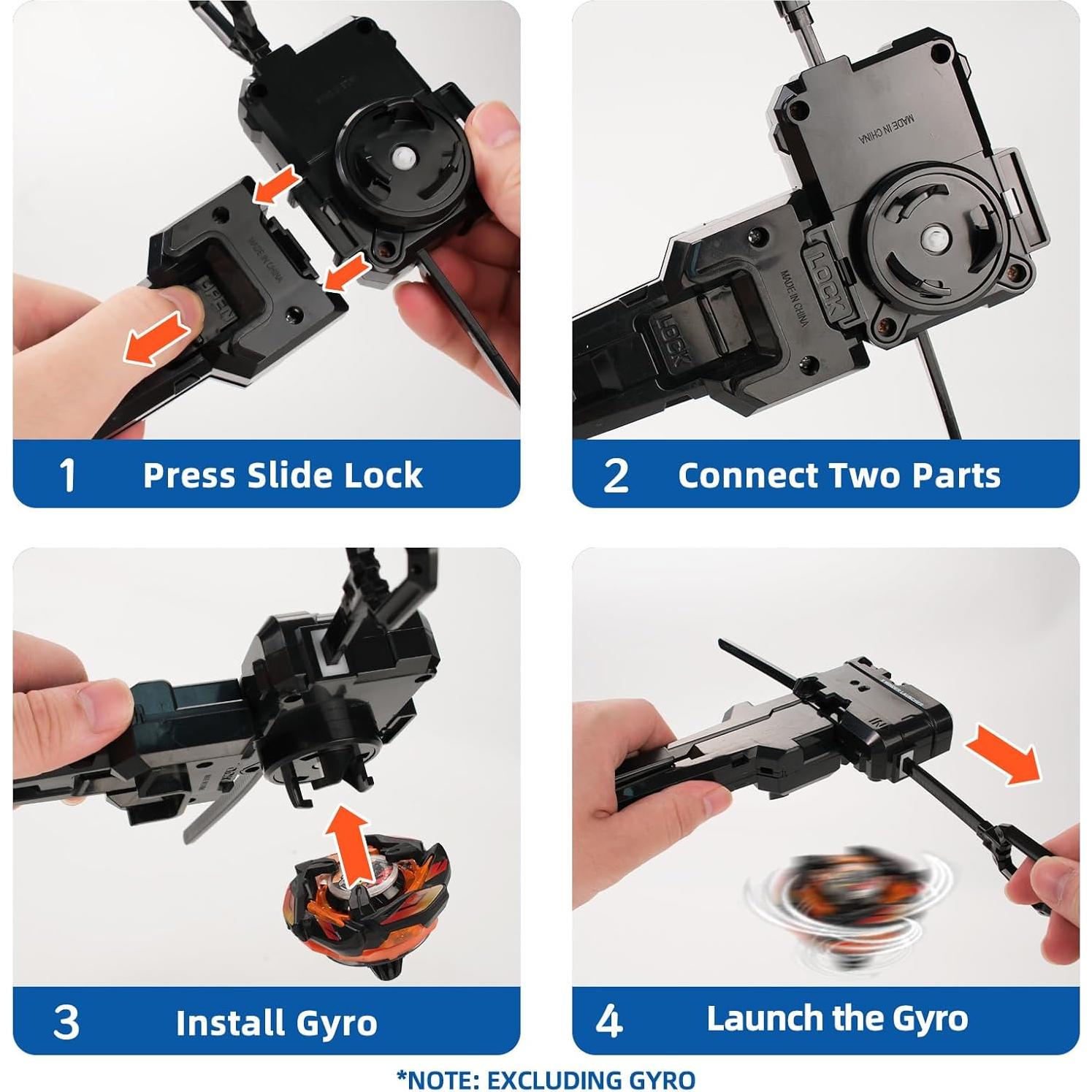 Lanzador Bey X AIBREAY con Agarre Blade X Negro