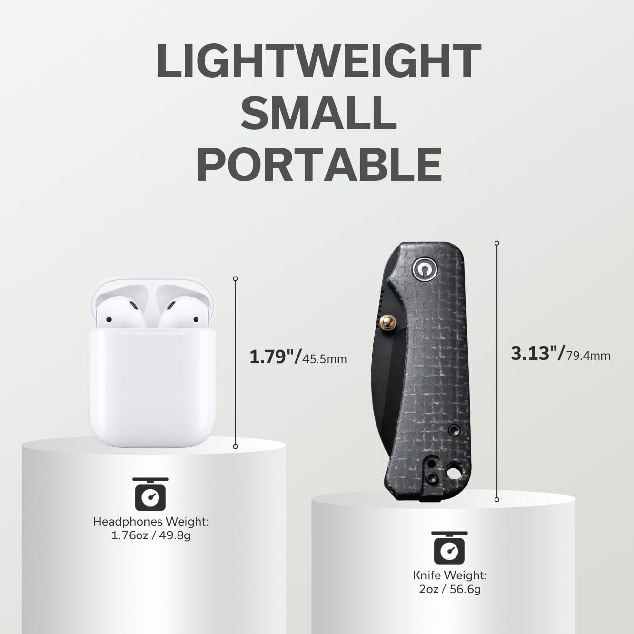 Cuchillo Plegable CIVIVI Baby Banter 6.04 cm Nitro-V Micarta