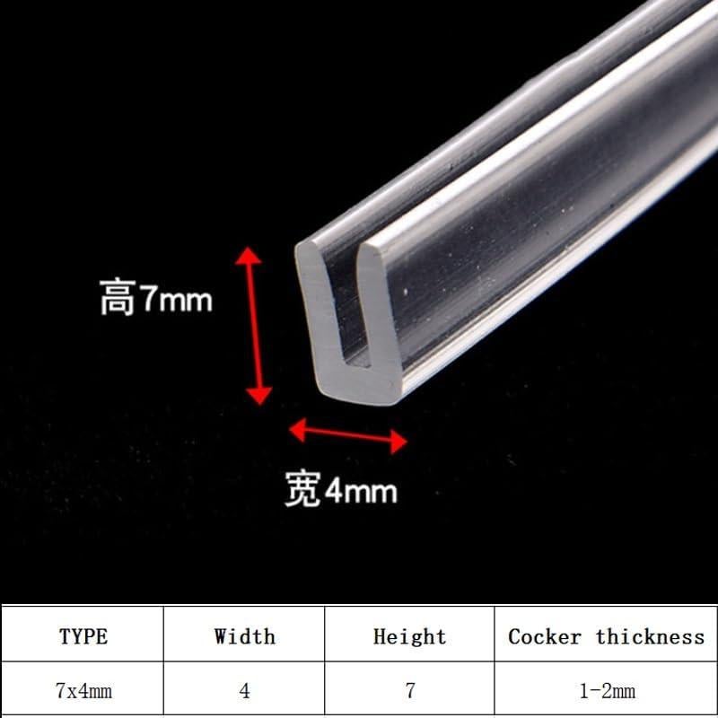 Tira de Aislamiento de Goma Silicona Tipo U 1 Metro WOLWES