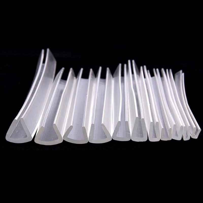 Tira de Aislamiento de Goma Silicona Tipo U 1 Metro WOLWES