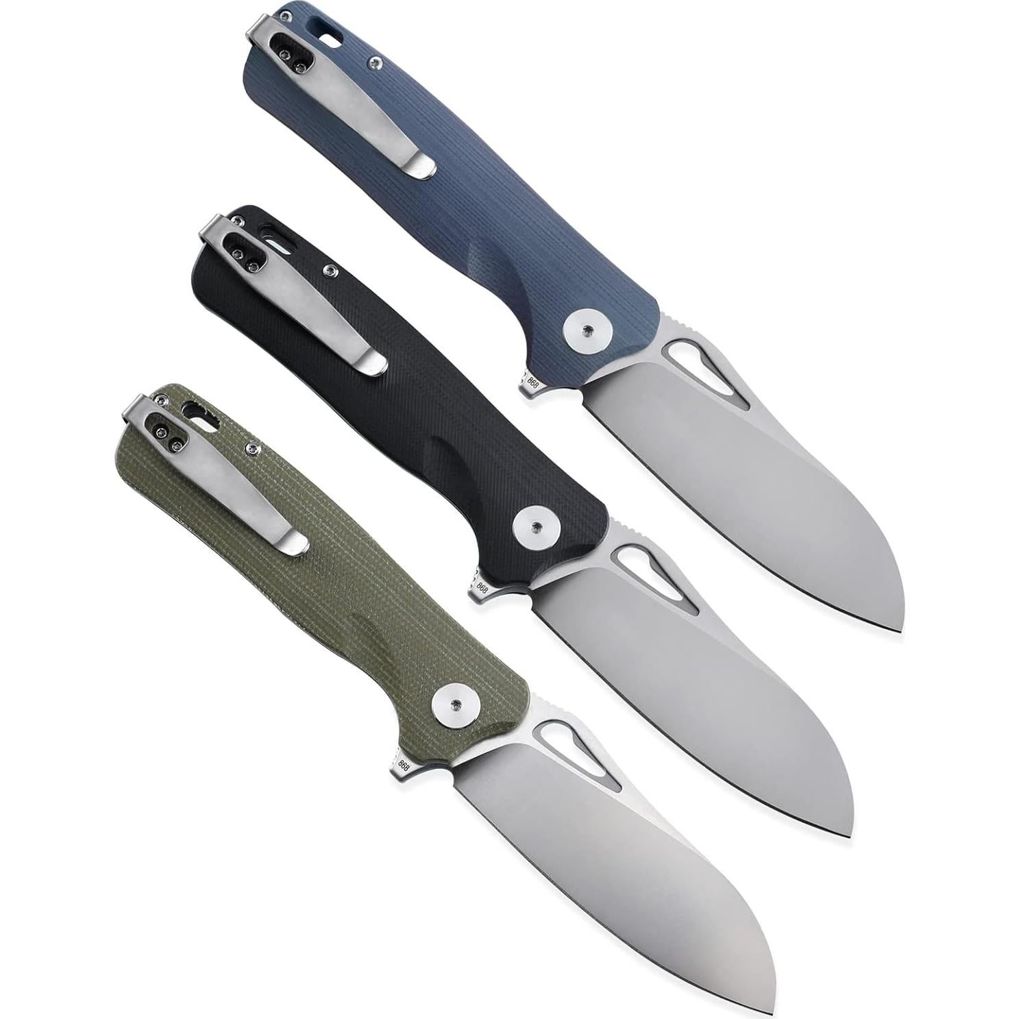 Cuchillo Plegable EDC Pez Petrificado PF868, 20.32 cm, D2