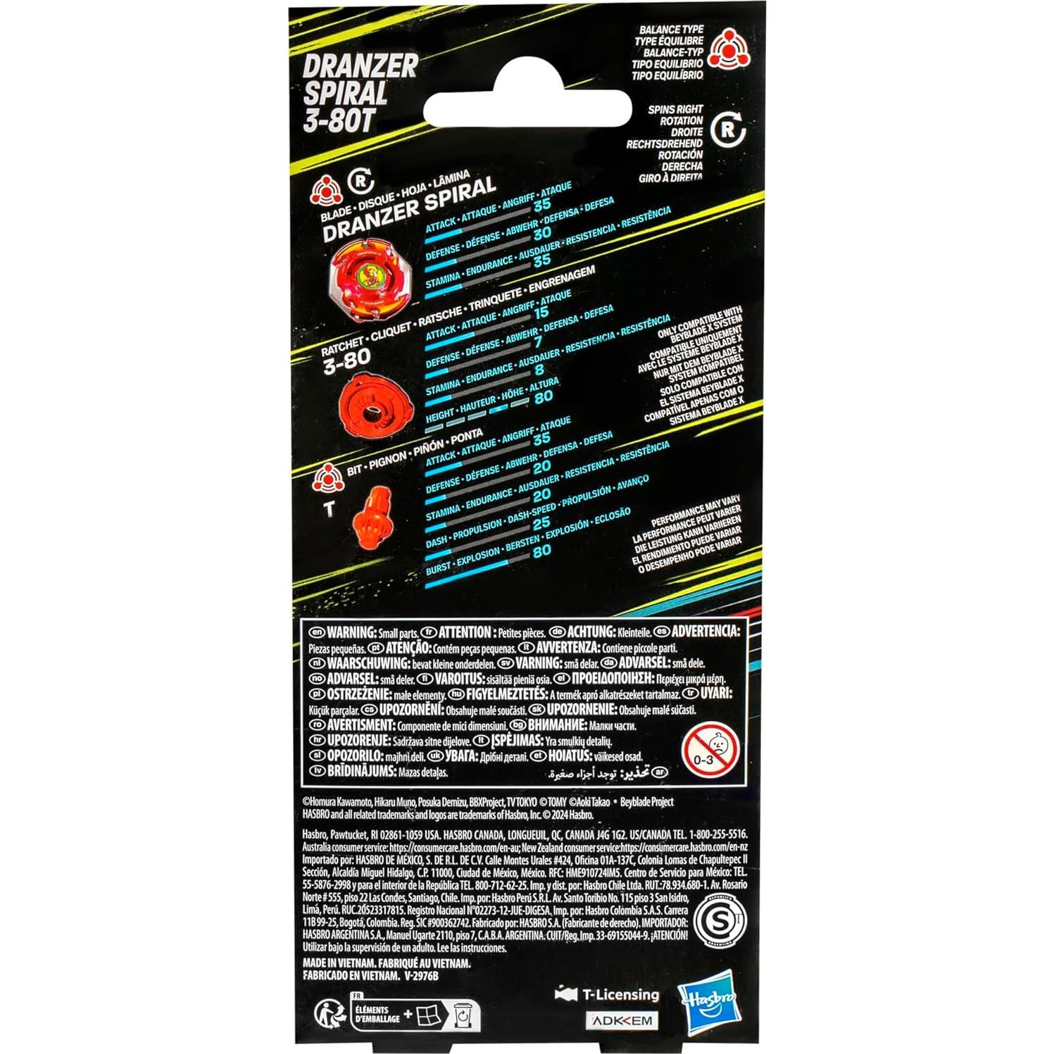 Beyblade X Dranzer Spiral 3-80T Aniversario Tipo Balance