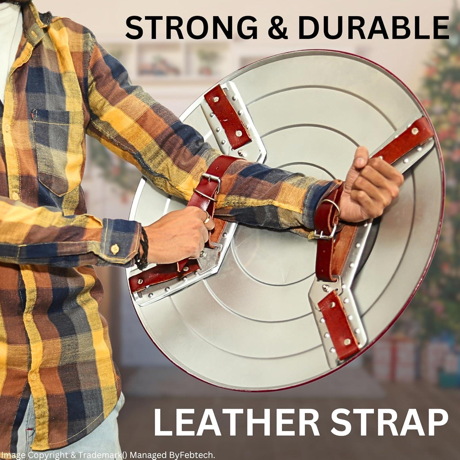 Escudo Redondo de Acero Capitán América 30.48 cm para Niños