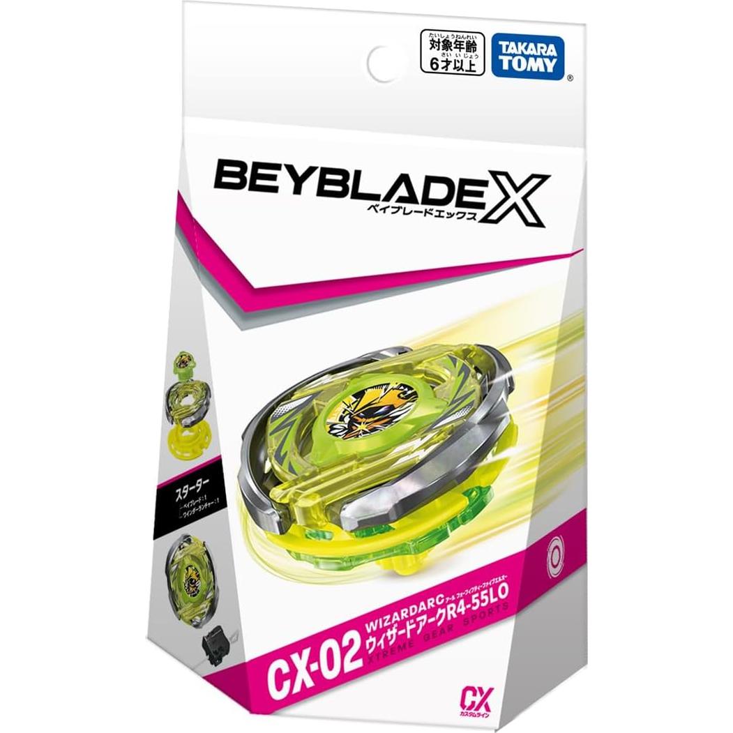 Beyblade X Takara Tomy CX-02 Starter Wizard Arc R4-55LO