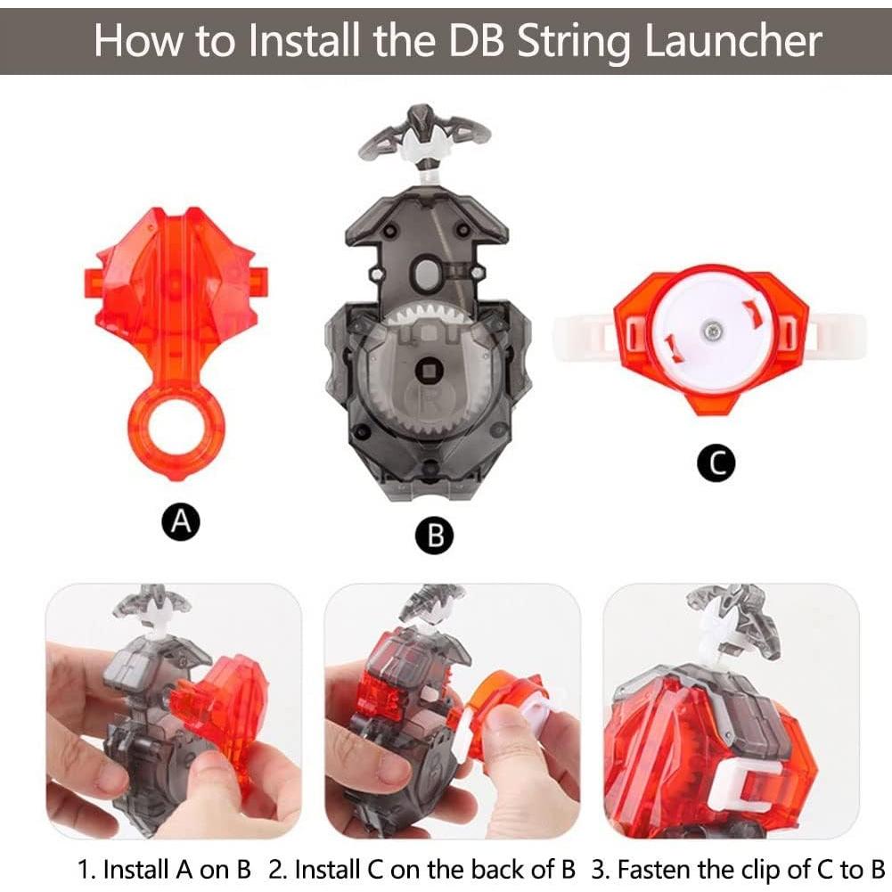 Konikiwa Lanzador de Cuerda Bey Burst B-180 - Gris