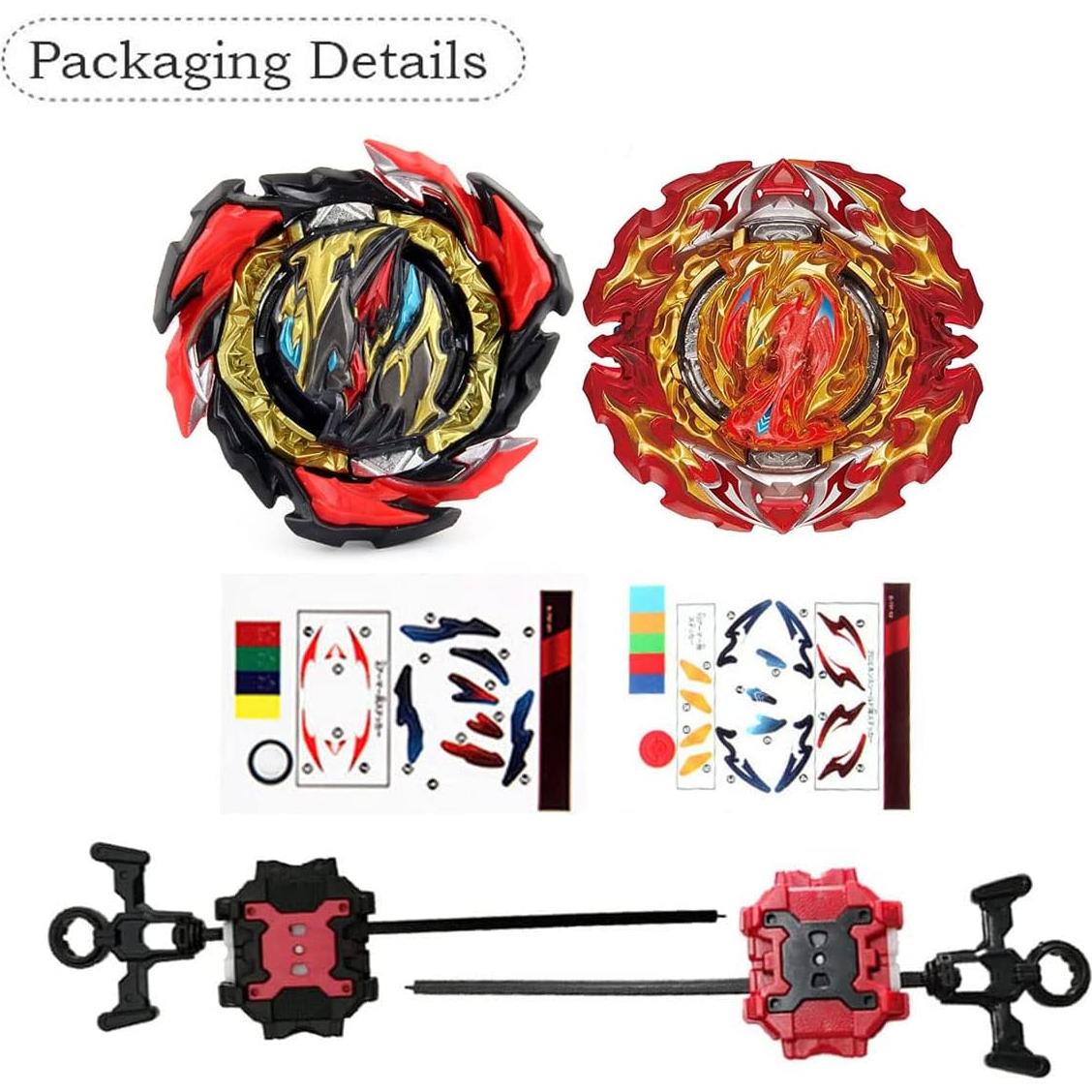 Conjunto de Juguetes Bey Battling Top Burst 2 Trompos y Lanzadores