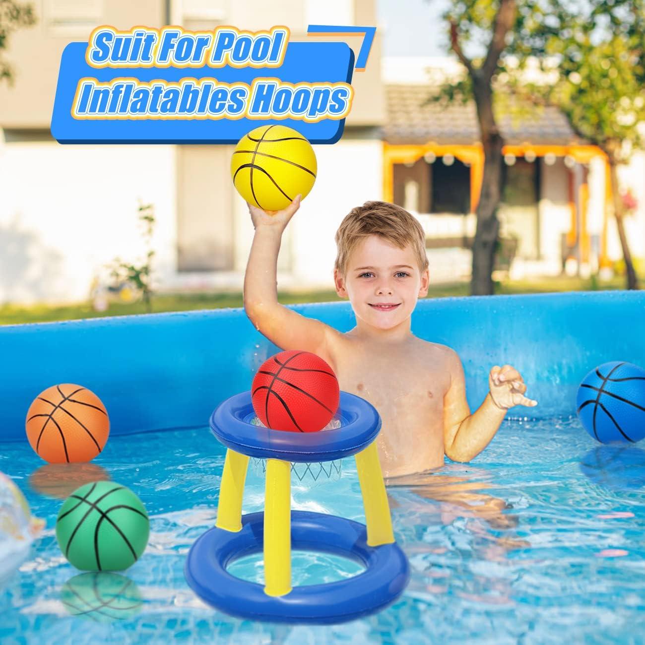 Mini baloncesto de goma Anzmtosn 7" para interiores 4 PCS