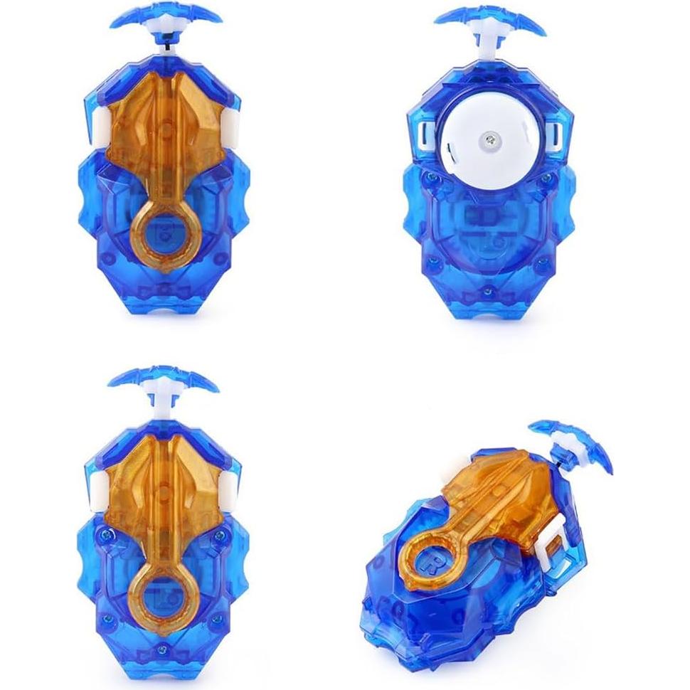 Lanzador Bey Burst DB Azul con agarre y rotación L&R