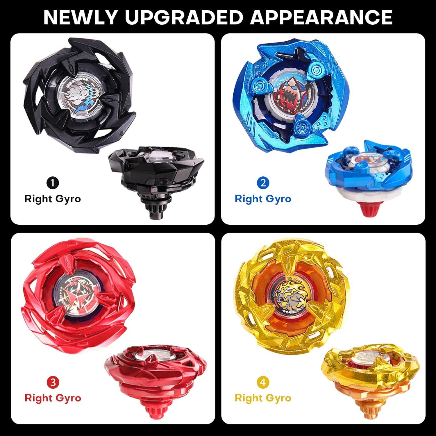 Set Bey X de Batalla con 4 Tops y 2 Lanzadores