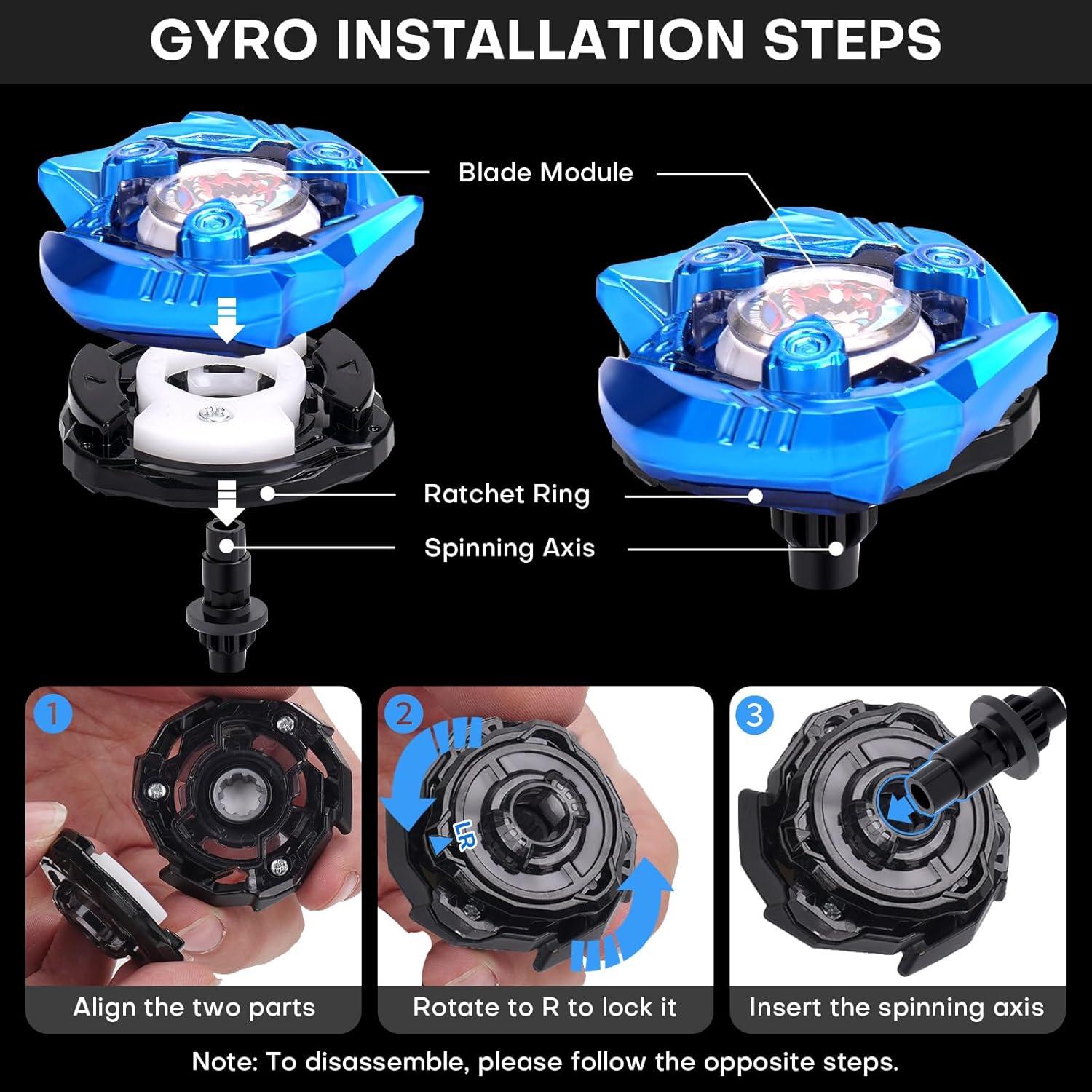 Set Bey X de Batalla con 4 Tops y 2 Lanzadores