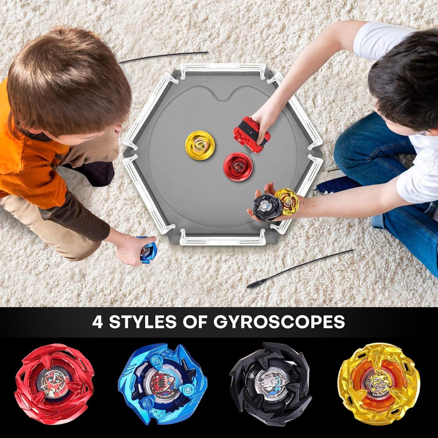 Set Bey X de Batalla con 4 Tops y 2 Lanzadores