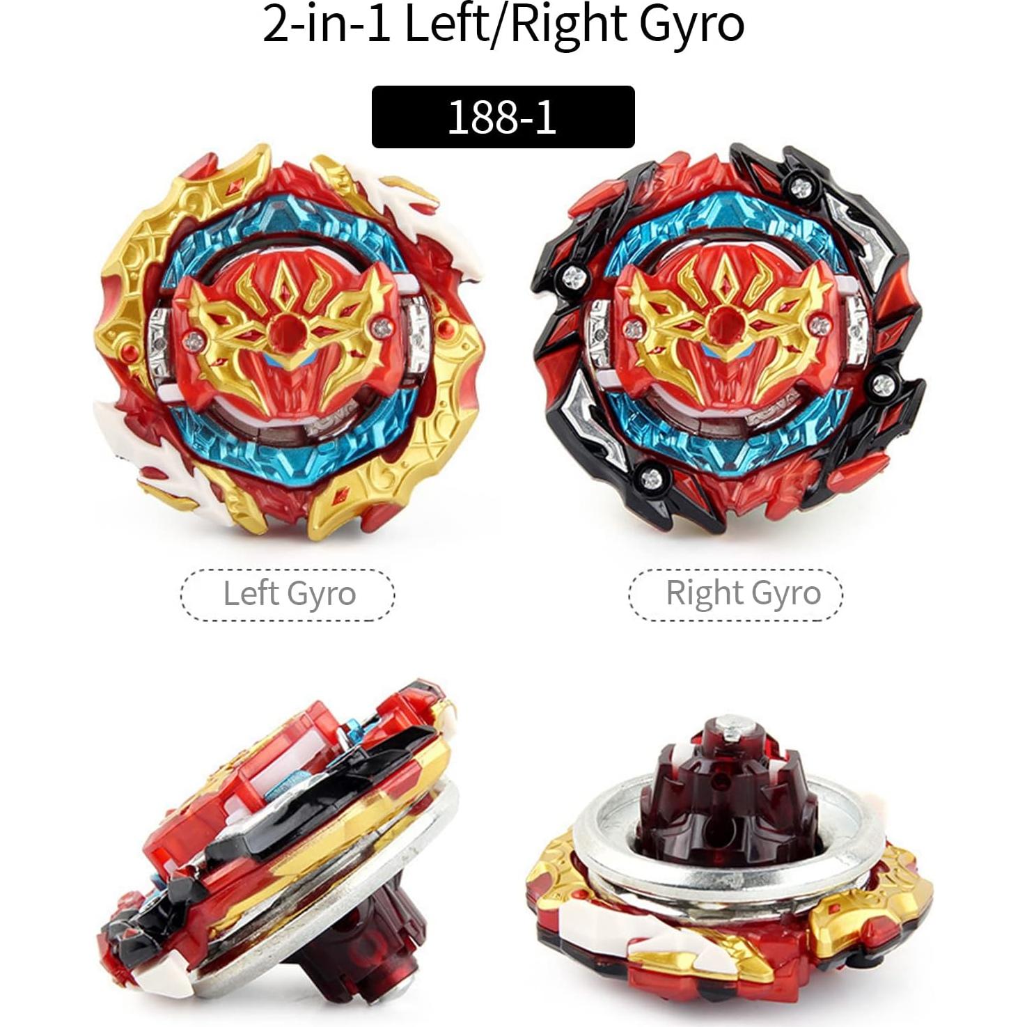 Conjunto Bey Battling Top VERSIÓN METÁLICA B-188 Juguete 6+