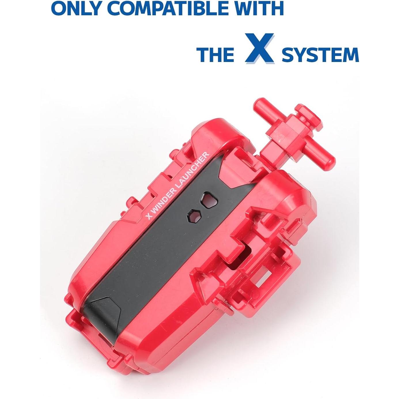 Paquete de 2 Lanzadores Bey X AIBREAY Rojo y Negro