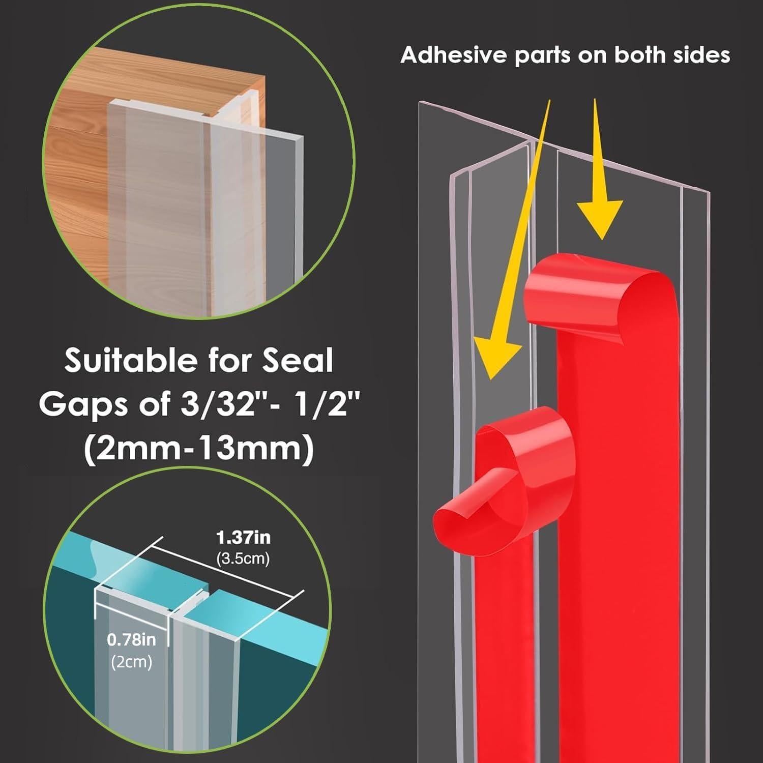 Tira de Sellado de Silicona DINGLIAN 3.05M Transparente