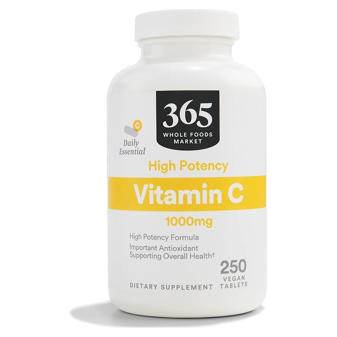 Vitamina C 1000mg 365 Whole Foods - Vegana 250 Tabletas