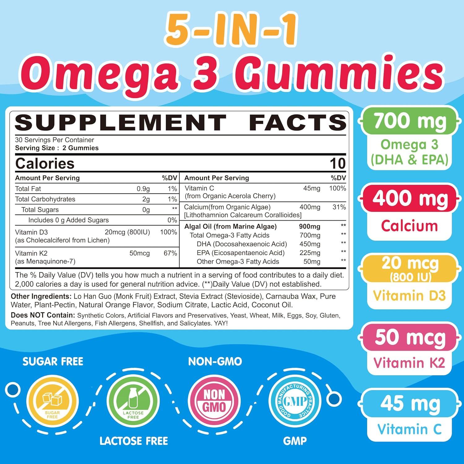 Gomitas Omega 3 para Niños NEVISS - Sin Sabor a Pescado