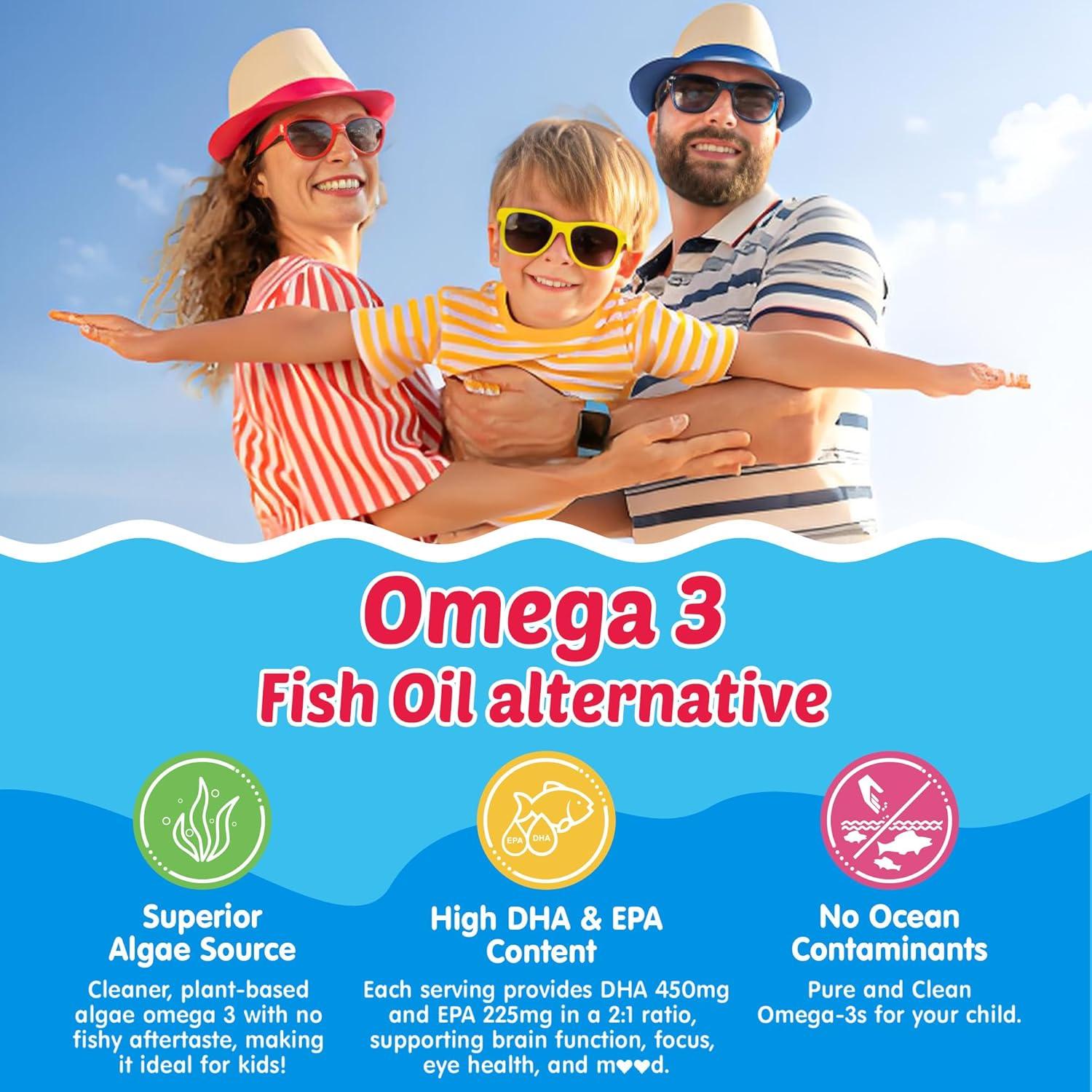 Gomitas Omega 3 para Niños NEVISS - Sin Sabor a Pescado