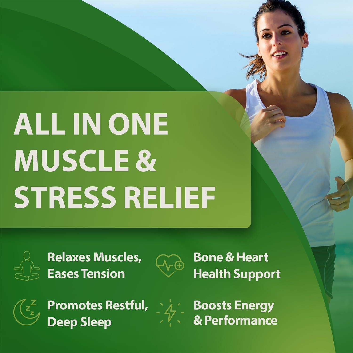 Complejo de Magnesio Vegano PlantFusion 375mg 60 Cápsulas