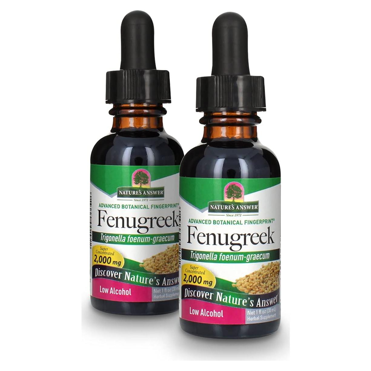 Extracto de Semilla de Fenogreco Nature's Answer 2000mg 60ml x2